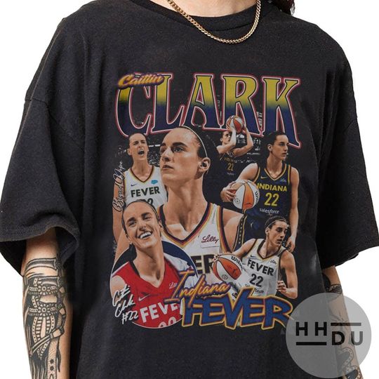 Caitlin Clark Indiana Fever 90s Vintage Bootleg Style T-Shirt, Classic Retro Graphic Unisex Tee Gift For Men and Women