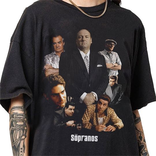 The Sopranos 90s Vintage Bootleg Style T-Shirt, Classic Retro Graphic Unisex Tee Gift For Men and Women