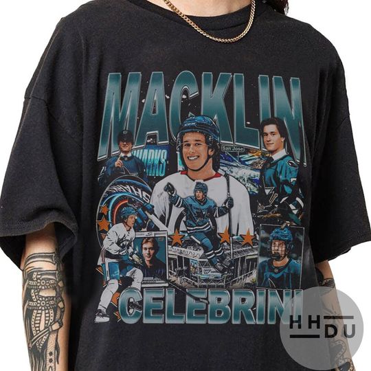 Discover Macklin Celebrini 90s Vintage Bootleg Style T-Shirt, Classic Retro Graphic Unisex Tee Gift For Men and Women