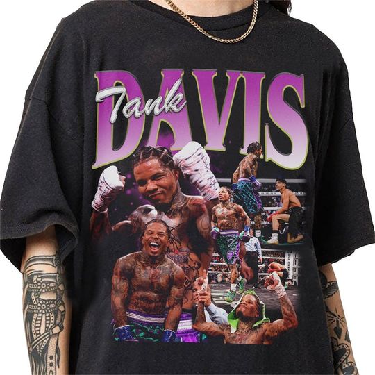 Discover Gervonta Davis 90s Vintage Bootleg Style T-Shirt, Classic Retro Graphic Unisex Tee Gift For Men and Women