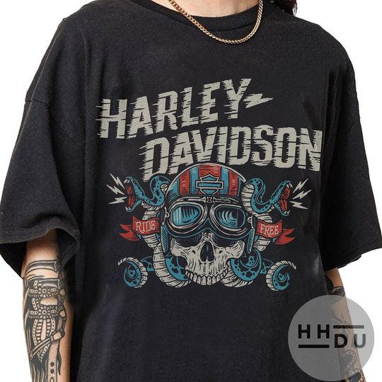 Limited Haarleyy Davidson Road King 90s Vintage Bootleg Style T-Shirt, Classic Retro Graphic Unisex Tee Gift For Men and Women