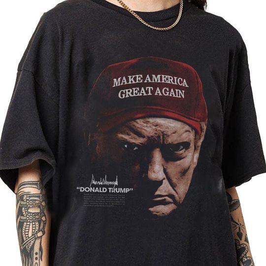 Discover Big Face Trump 90s Vintage Bootleg Style T-Shirt, Classic Retro Graphic Unisex Tee Gift For Men and Women