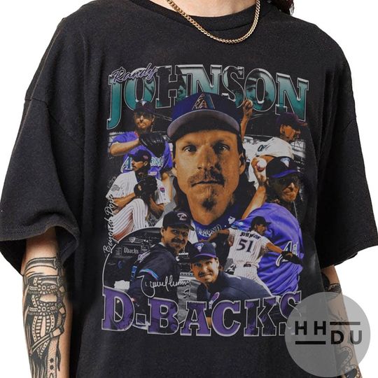 Randy Johnson 90s Vintage Bootleg Style T-Shirt, Classic Retro Graphic Unisex Tee Gift For Men and Women