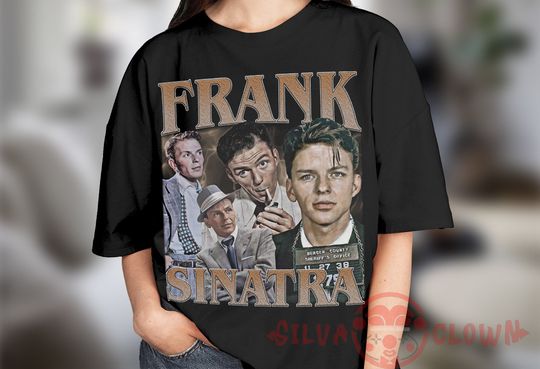 Discover Frank Sinatra Shirt, Frank Sinatra Bootleg Shirt, Vintage Frank Sinatra Homage Tee, Frank Sinatra Blue Eyes Shirt