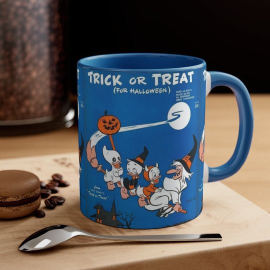 Discover Disney Trick or Treat Vintage Mug | Spooky Coffee Cup | Halloween Mug