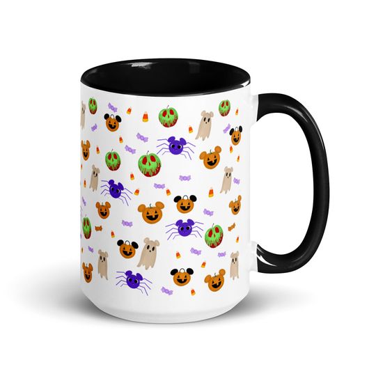 Discover Disney Halloween Mug Not So Scary Disney Pumpkin Mug with Black Handle
