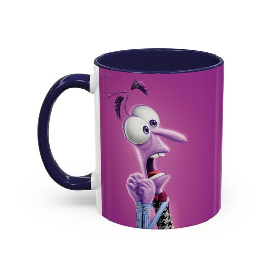 Disney Inside Out Accent Coffee Mug, Two-Sided Design,   Joy Sadness Anger Fear Disgust, Gift for Disney Fans, Office Mug