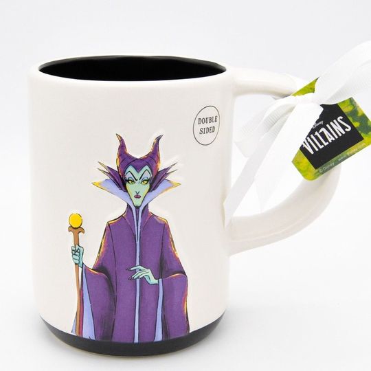 Discover Rae Dunn Villains Maleficent Mug, 'Dreadfully Delightful'  Embossed Coffee Cup