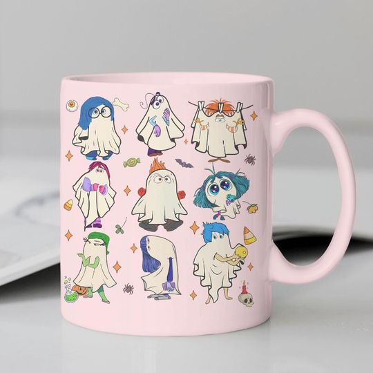 Inside out ghost Mug, Inside out Mug, Ghost Mug, Disney Coffee Mug, Cute Inside out Mug, Cute ghost Mug, Anniversary Gift