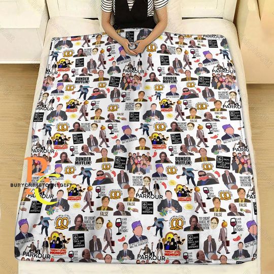 Discover The Office Blanket, Micheal Scott Blanket, Office Blanket, Dunder Mifflin Blanket, Gift For Fan, Office Throw Blanket, Adult Blanket