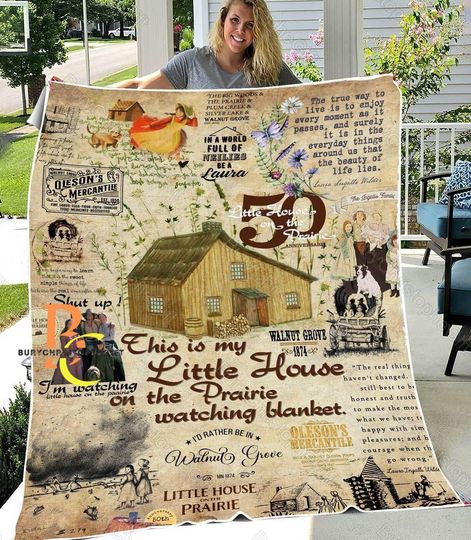 Discover Little House On The Prairie Blanket, Retro 70S Tv Series Blanket, Family Blanket, Birthday Gifts, Little House Vintage Blanket