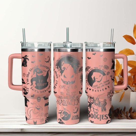 Discover Oogie Boogie Engraved 40oz Tumbler, NBC Oogie Boogie Lock Shock Barrel Tumbler, Oogie Boogie Tumbler, Nightmare Before Christmas