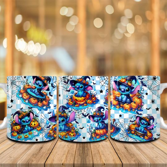 Discover Character Halloween  Mug Wrap  , Spooky Season, Witch Halloween, Fall Pumpkin Coffee Tumbler, Halloween
