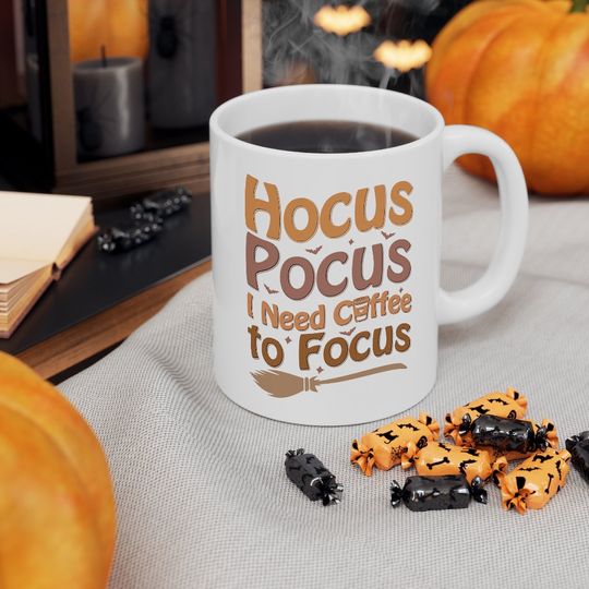 It's Just A Bunch Of Hocus Pocus Mug, Hocus Pocus Coffee Cup, Sanderson Sisters Cup, Coffee Lover, Disney Halloween Mug, Halloween Party