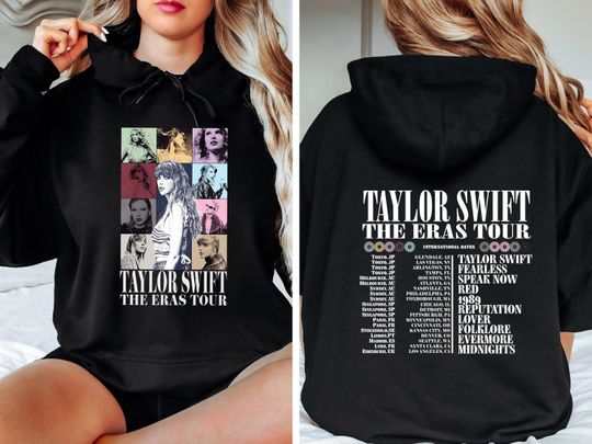 Discover Taylor Eras Tour Hoodie, The Eras 2024 Concert Sweatshirt, Taylor Merch Sweatshirt, taylor version Merch Hoodie, New Eras Tour 2024 Poster Hoodie