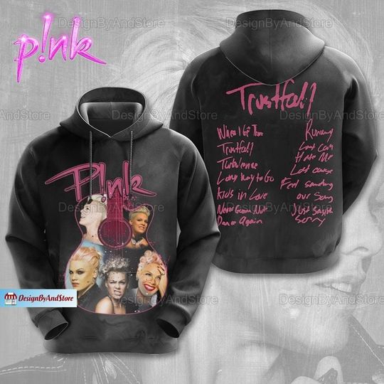 Discover Pink Tour 2024 Hoodie, Pink Singer Summer Carnival 2024 Tour Shirt, Pink Fan Shirt, Music Trustfall Album Hoodie, Pink On Tour Shirt