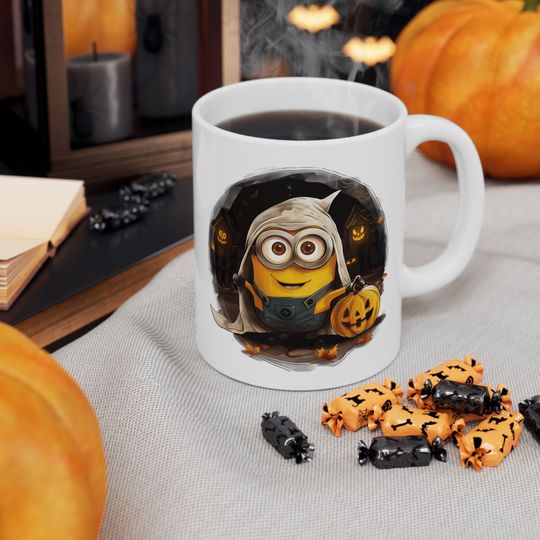 Discover Minions Halloween Coffee Mug Funny  Minion Mug Gift Tea Mug Hot Chocolate Cup For Her Him Despicable Me Fans