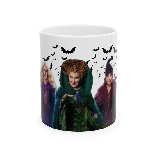 Hocus Pocus Coffee Cup | Halloween Decor | Halloween Party Gift | Halloween Gift | Sanderson Sisters | Winifred | Mary | Sarah