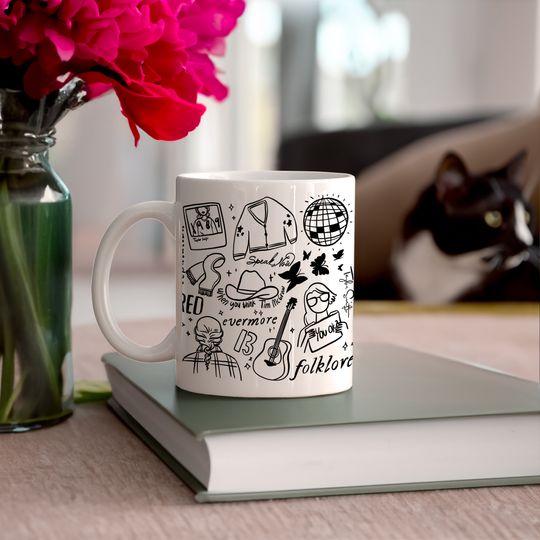 Discover Taylor Art Collection Ceramic Mug 11oz|Valentines Day|Tea Mug|Hot Chocolate Mug|Taylor taylor version Collection|Eras Tour|Taylo version