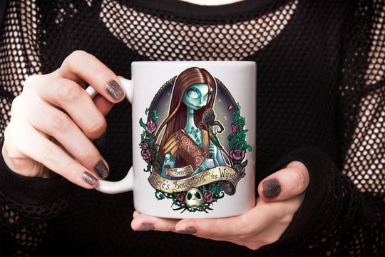 Discover Sally Mug, The Nightmare Before Christmas, Sally, Nightmare Before Christmas Sally Mug, NBC Sally Mug, Sally, There's Something in the Wind