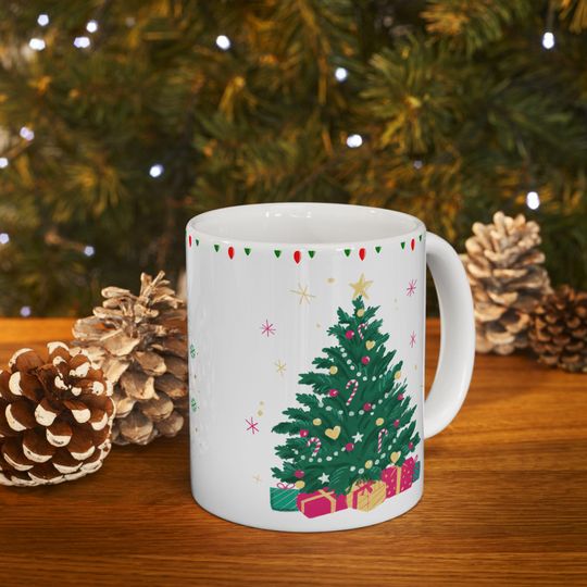 Discover Christmas Tree Coffee Mug for Gift, Christmas Tree Coffee Mug, Merry Christmas Coffee Mug, Holiday Coffee Mug Gift, Christmas Mug, Holiday