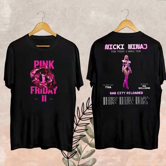 Nicki Minaj Pink Friday 2 Shirt, Pink Friday 2 Nicki Minaj Tour 2024 T-Shirt, Gag City Shirt, Nicki Minaj Fan Gift, Nicki Minaj Tour Merch