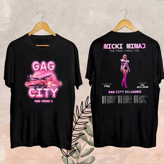 Discover 2024 Nicki Minaj Tour T-Shirt, Gag City Shirt, Nicki Minaj Pink Friday 2 Concert Shirt, Nicki Minaj Fan Gift, Nicki Minaj Merch, Rap Music