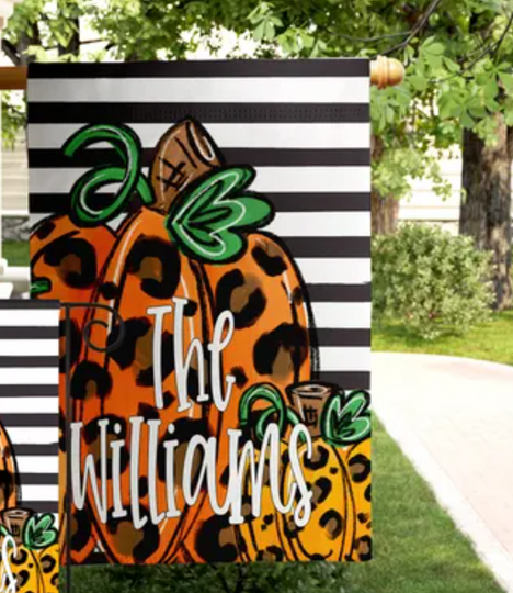 Discover Personalized  Flag Halloween Outdoor Decor Custom Fall Pumpkin Home Decor Cute Home Decor Halloween Decor Outdoor Decor Gift for Fall