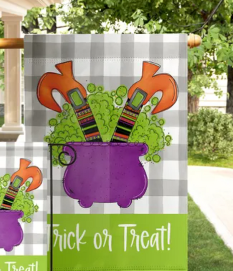 Discover Personalized  Flag Halloween Outdoor Decor Custom Fall Pumpkin Home Decor Cute Home Decor Halloween Decor Outdoor Decor Gift for Fall