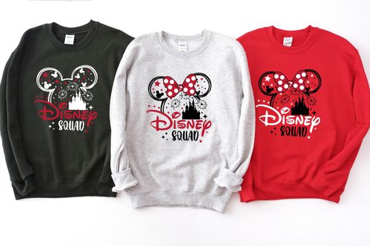 Discover Disney Squad Sweatshirt, Disneyland Vacation Sweatshirt, Disney Minnie Sweatshirt, Mickey Head Sweatshirt, Disneyland Family Trip Sweatshirt