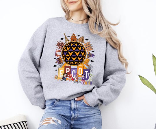 Discover Disney Halloween 2024 Sweatshirt, Custom Disney Halloween , Disney Halloween Family Sweatshirt, Magic Kingdom Family Sweatshirt