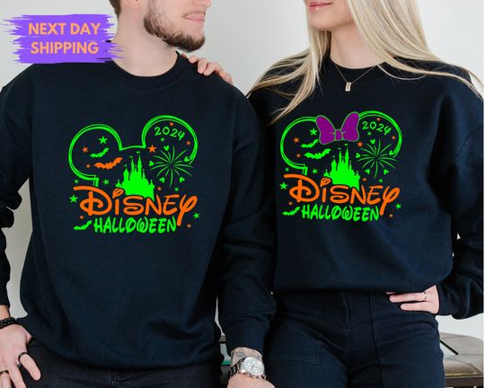 Discover Disney Halloween 2024 Sweatshirt, Custom Disney Halloween , Disney Halloween Family, Custom Family Disney Sweater, Halloween Family