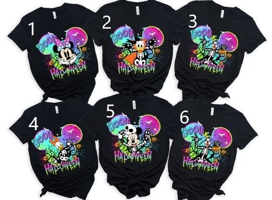 Discover Disney Halloween All Characters Shirts,Mickey And Friends Halloween Sweater, Halloween Party Shirt,Disney Family Halloween Sweatshirt