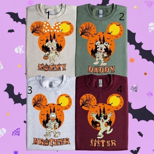 Discover Custom Disney Halloween Family Sweater, Mickey And Minnie Sweater,  Halloween Disney Sweater, Halloween Disney Trip Sweater,