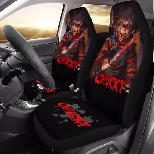 Chucky Blood Knife Horror Halloween Car Seat Covers