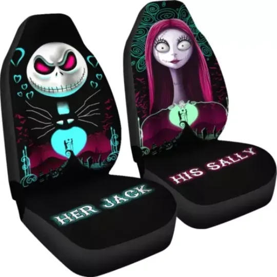 Discover Jack Sally Movies Gift Idea Car Seat Covers