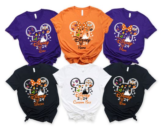Discover Halloween Disney Vacation Shirt,Disney Family Tee,Family Halloween Shirt,Disney Scary Party,Mickey not so scary,Disney Halloween 2024 Gift