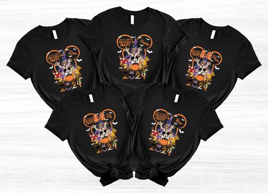 Discover 2024 Mickey's Not-So-Scary Shirt,Halloween Family Tee,Disney Halloween,Halloween Party Tee,Disney Characters,Disney Pumpkin,Hallowen Gifts