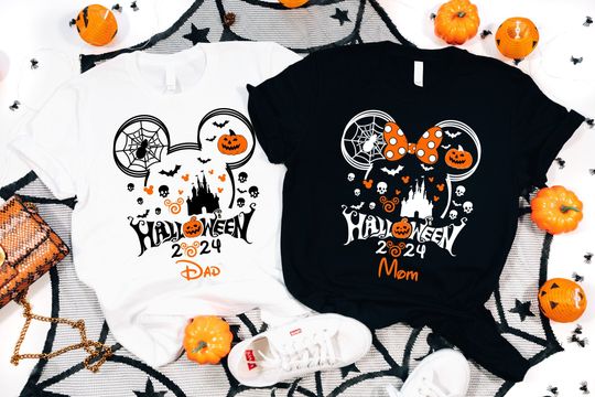 Discover Disney 2024 Halloween Tee,Halloween Family Shirt,Halloween Costume,Disney Skeleton,Family Disney Tee,Disneyland Halloween,Mickey Halloween