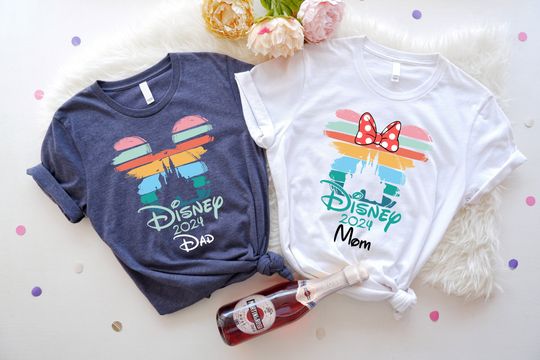 Colorful Mickey Ears,Sunset Mickey Shirt,Disney Ears Shirt,Disney Family Trip,Disneyworld Shirts,Disney Castle Shirt,Disney Family Shirts