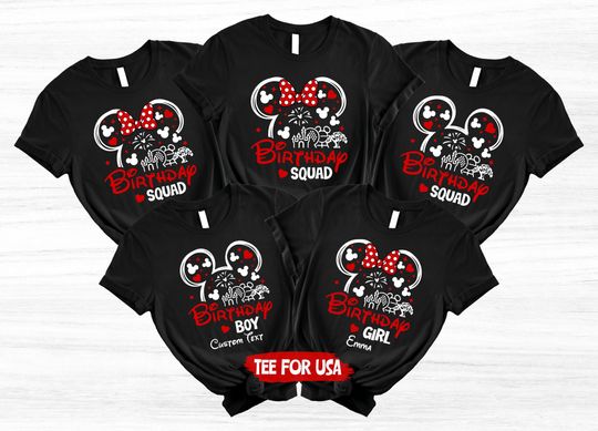 Disney Birthday Shirt,Birthday Girl Shirt,Disney Birthday Gift,Disney Bday Squad,Disney Bday Crew,Bday Group Shirt,Disney Bday Trip,Bday Boy