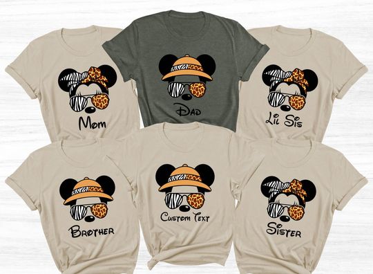 Discover Disney Safari TShirt,Mickey Minnie Ears,Disney Trip Shirt,Kids Disney Tee,Hakuna Matata,Animal Kingdom,Disney Traveling,Family Safari Shirt