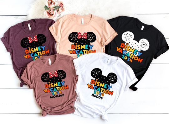 Discover Disney Vacation 2024 Shirt,Disney Matching Tee,2024 Disney Shirt,Disney Family Shirt,Mickey & Minnie Tee,Disney Outfit,Disney First Trip Tee