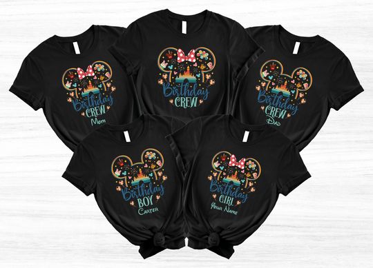 Discover Disney Birthday Crew Shirt,Kids Birthday Shirt,Disney 2024 Shirt,Disney Birthday Girl,Best Birthday Ever,Birthday Party Tee,Birthday Gift