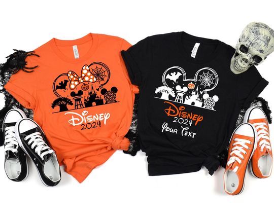 Discover Disney Halloween 2024 Shirts, Custom Disney Trip Shirts, Halloween Disneyland  Shirts, Family Disney Tshirts, Personalized Halloween Tee