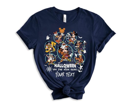 Halloween On The High Seas Disney Shirt, Custom Halloween Cruise Shirt, Family Cruise Shirts, Personalized Disneyland Cruise Crew Shirts