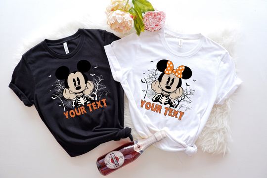 Discover Custom Halloween Disneyland Shirts, Halloween Mickey Shirt, Halloween Disneyworld Shirts, Halloween Minnie And Mickey Couple T-shirts