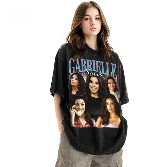 Discover Limited Gabrielle Solis Vintage Unisex Shirt, Actess Homage tee, 90s retro design graphic T-Shirt: Ideal Gift for Him and Her