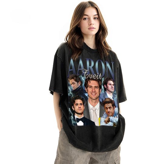 Discover Limited Aaron Tveit Vintage Unisex Shirt, Actor Homage tee, 90's retro design graphic T-Shirt: Ideal Gift for Him and Her