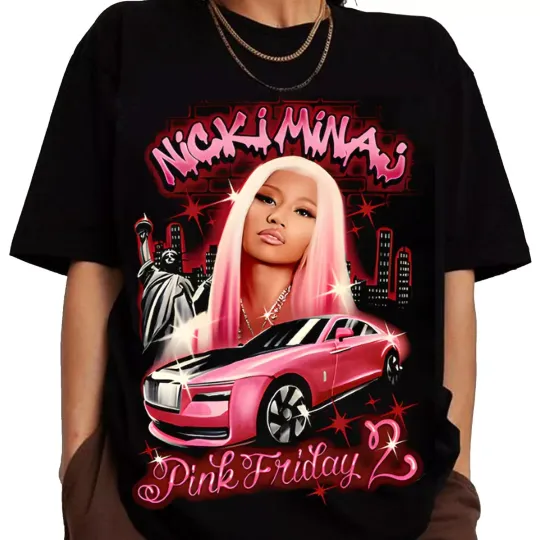 Discover 2024 Nicki Minaj Tour T-Shirt, Nicki Minaj Pink Friday 2 Shirt, Singer Shirt
